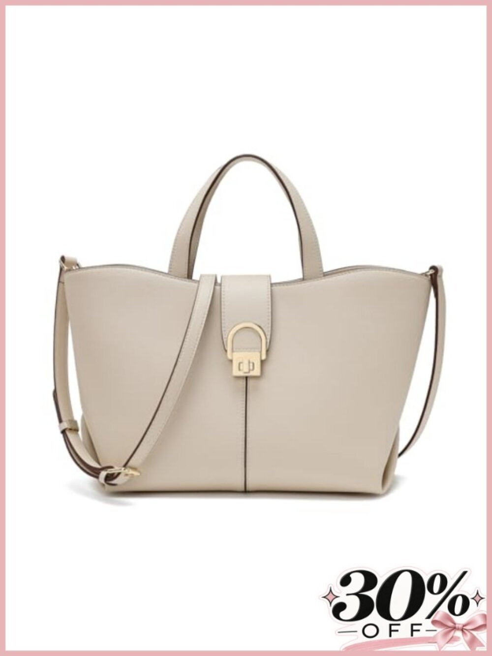 Synthetic Leather Satchel Top Handle Crossbody Purse with Gold Tone Hardware